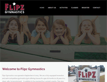 Tablet Screenshot of flipzgymnastics.com